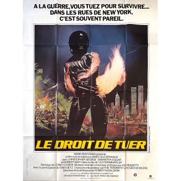 LE DROIT DE TUER Affiche de film C8 - 120x160 cm. - 1980 - Robert Ginty, James Glickenhaus