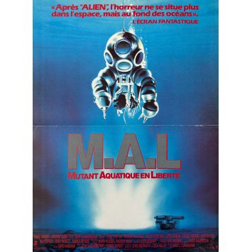 DEEPSTAR SIX French Movie Poster- 15x21 in. - 1986 - Sean S. Cunningham, Greg Evigan