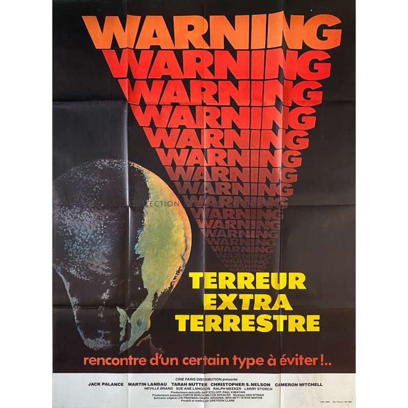 IT CAME WITHOUT WARNING French Movie Poster- 47x63 in. - 1980 - Greydon Clark, Jack Palance