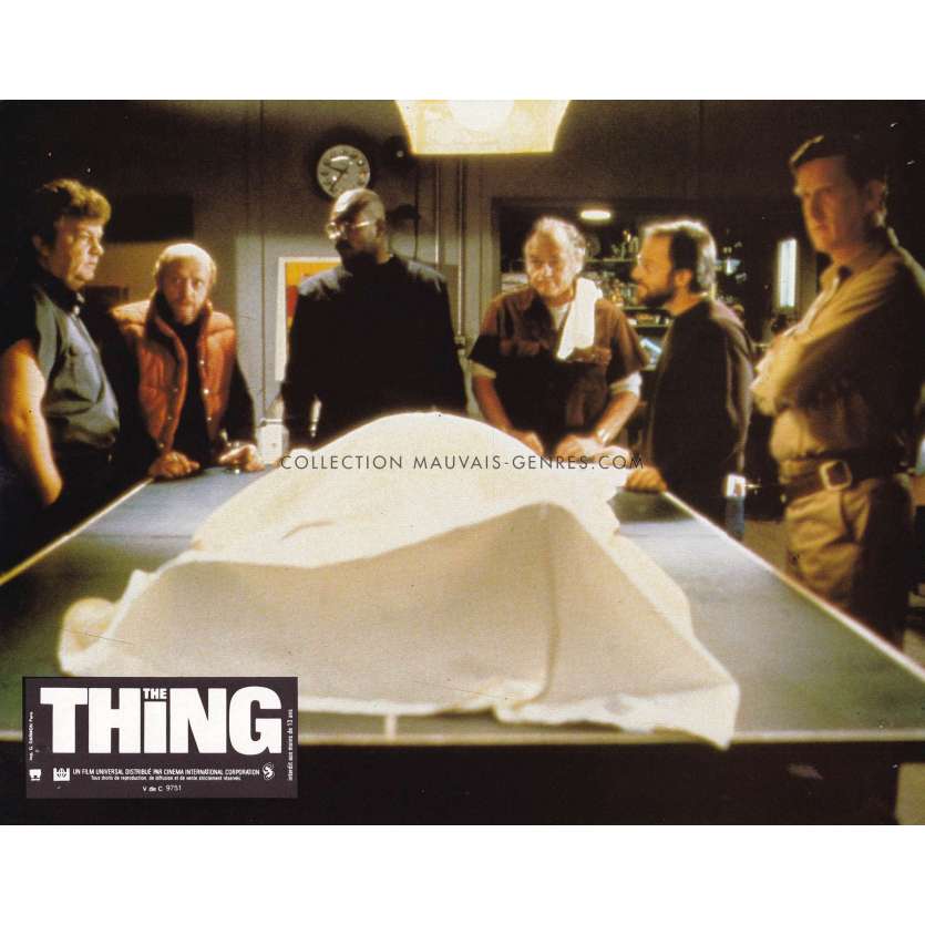 THE THING Original Lobby Card N11 - 9x12 in. - 1982 - John Carpenter, Kurt Russel