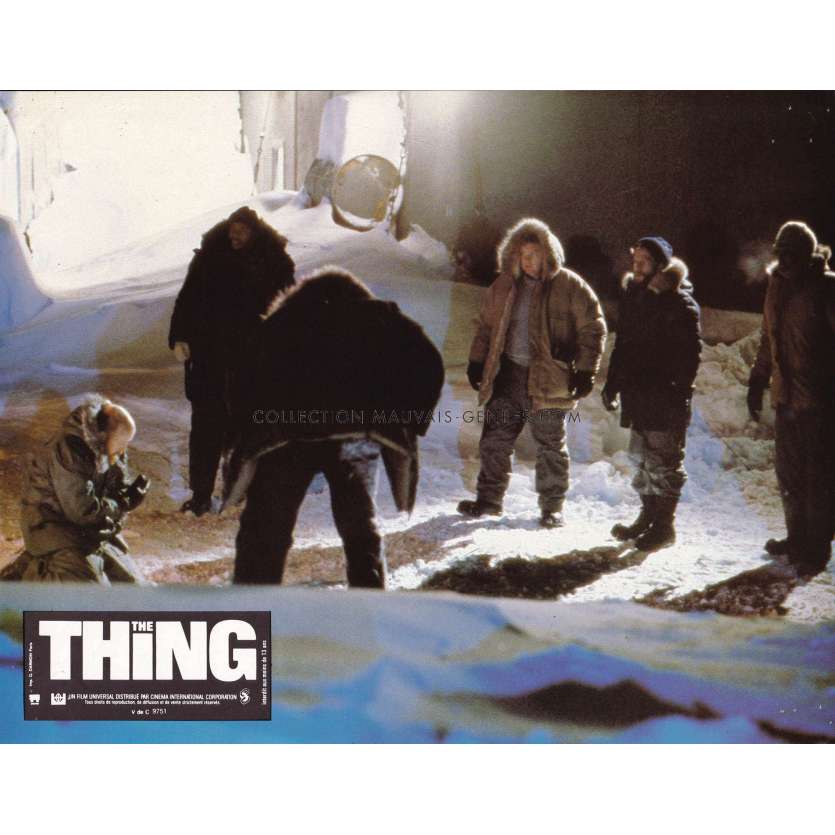 THE THING Original Lobby Card N10 - 9x12 in. - 1982 - John Carpenter, Kurt Russel