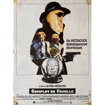 COMPLOT DE FAMILLE Affiche de film- 40x54 cm. - 1976 - Bruce Dern, Alfred Hitchcock