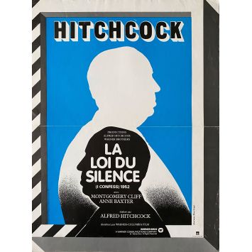 I CONFESS French Movie Poster- 15x21 in. - 1953/R1970 - Alfred Hitchcock, Montgomery Clift