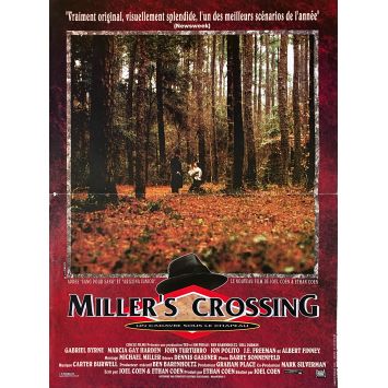 MILLER'S CROSSING French Movie Poster- 15x21 in. - 1990 - Joel Coen, Gabriel Byrne