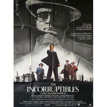 LES INCORRUPTIBLES Affiche de film- 120x160 cm. - 1987 - Kevin Costner, Brian de Palma