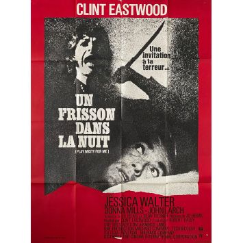 UN FRISSON DANS LA NUIT Affiche de film- 120x160 cm. - 1971 - Jessica Walter, Clint Eastwood