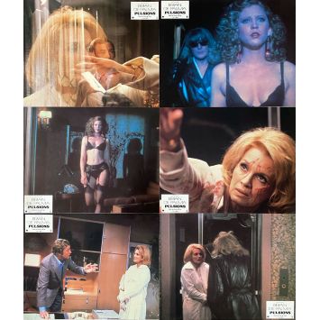 DRESSED TO KILL French Lobby Cards x6 - 9x12 in. - 1980 - Brian de Palma, Michael Caine