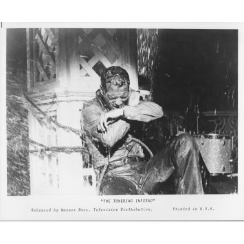 LA TOUR INFERNALE Photo de presse TV x - 20x25 cm. - 1974/R1980 - Steve McQueen, John Guillermin