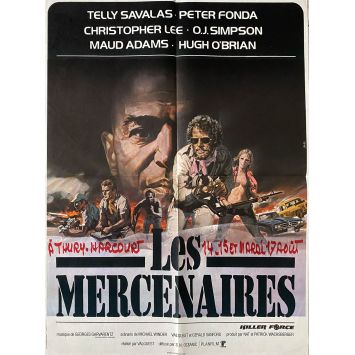 LES MERCENAIRES Affiche de film- 60x80 cm. - 1976 - Telly Savalas, Val Guest