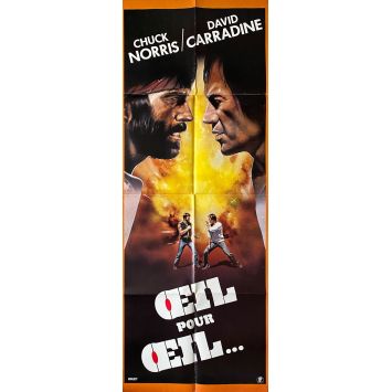 OEIL POUR OEIL Affiche de film- 60x160 cm. - 1983 - Chuck Norris, Steve Carver