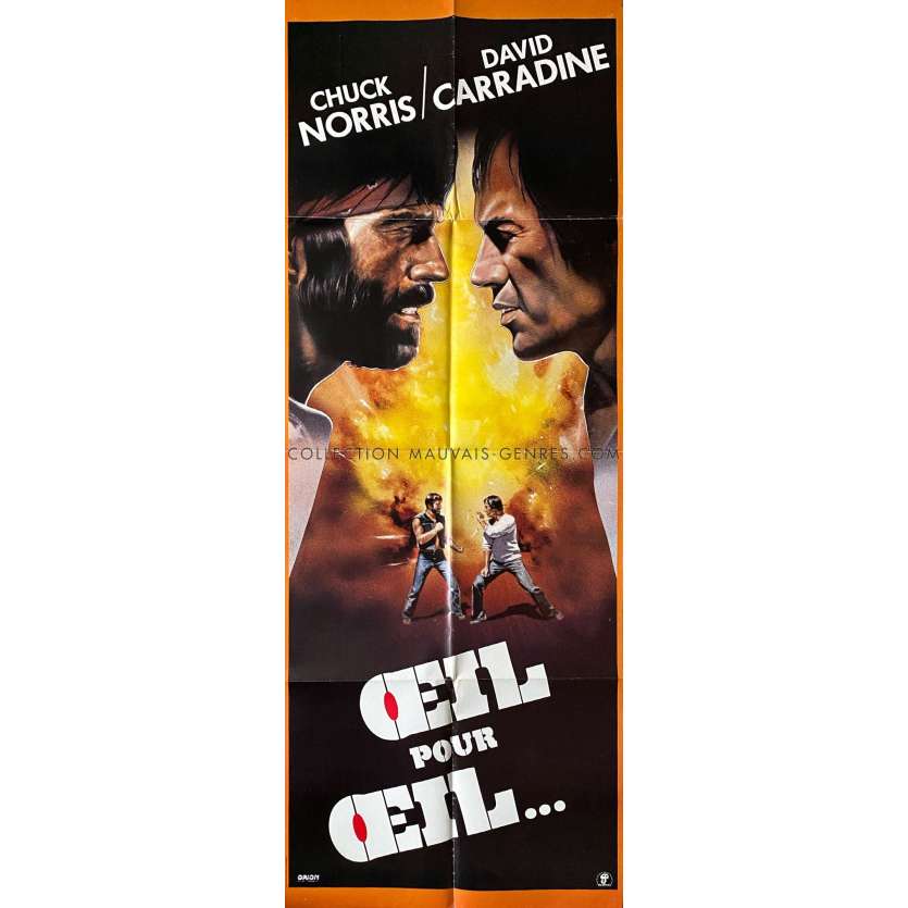 OEIL POUR OEIL Affiche de film- 60x160 cm. - 1983 - Chuck Norris, Steve Carver