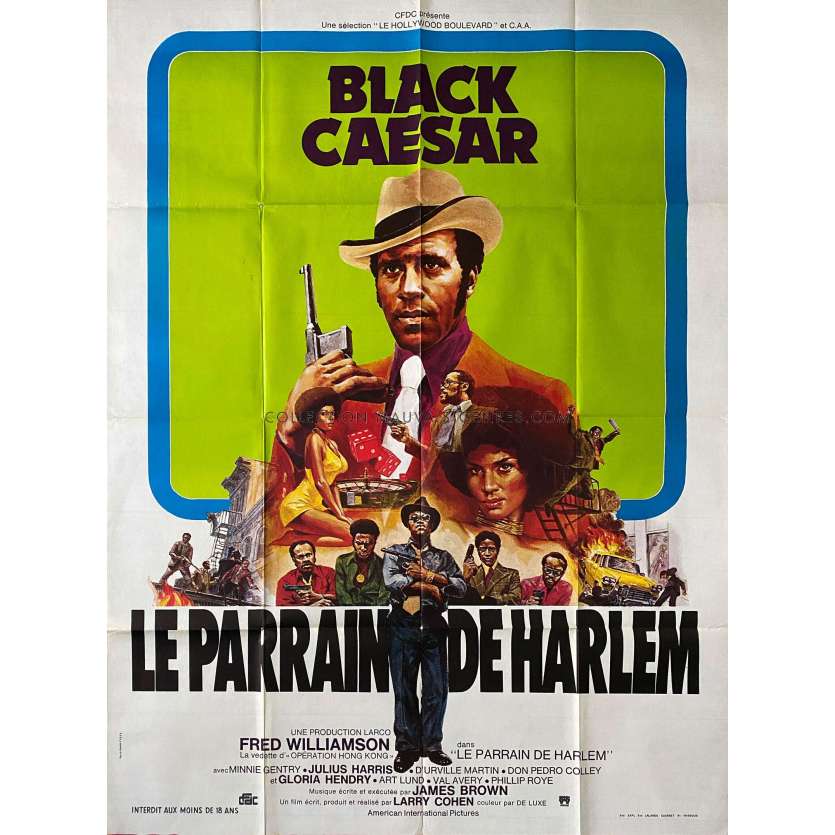 BLACK CAESAR French Movie Poster- 47x63 in. - 1973 - Larry Cohen, Fred Williamson