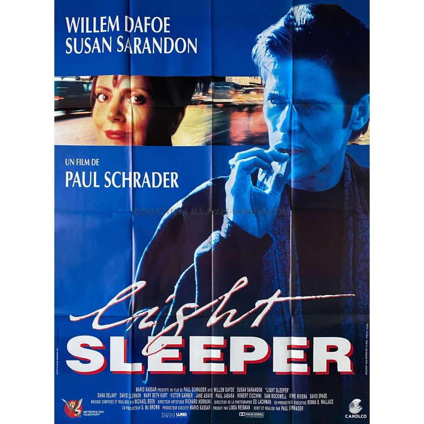 LIGHT SLEEPER Affiche de film- 120x160 cm. - 1992 - Willem Dafoe, Paul Schrader