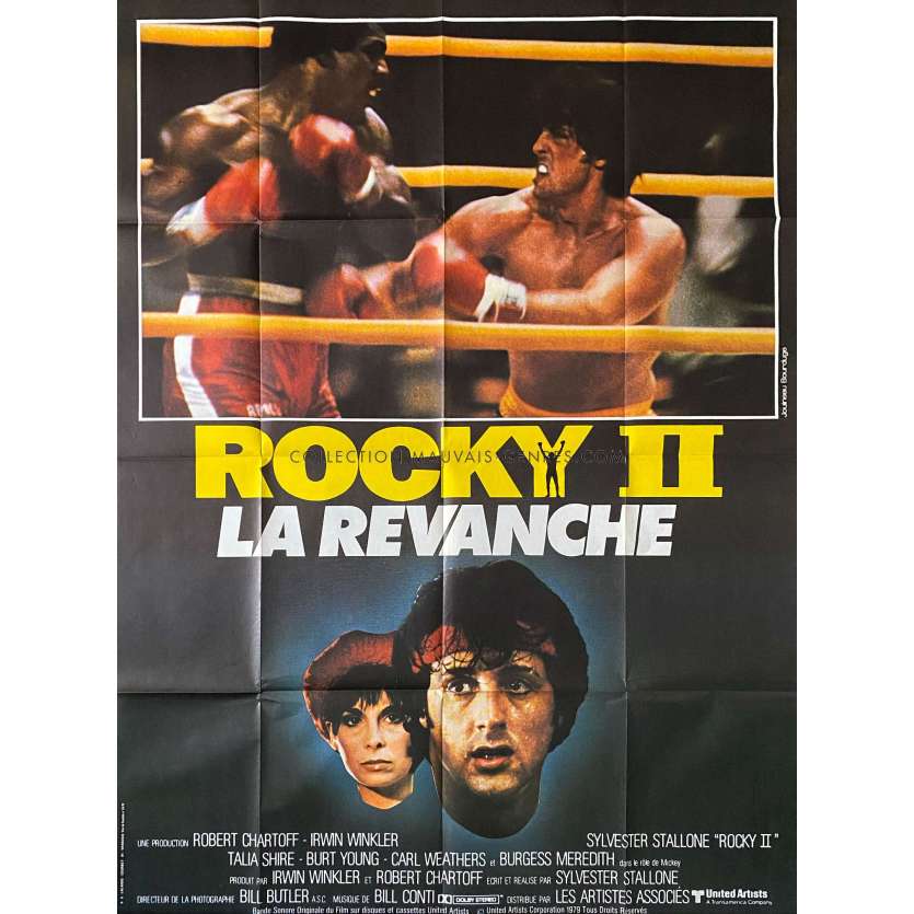 ROCKY II French Movie Poster- 47x63 in. - 1979 - Sylvester Stallone, Carl Weathers