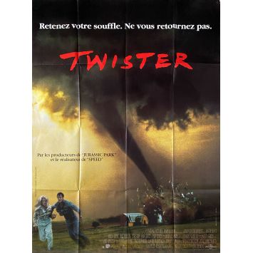 TWISTER French Movie Poster- 47x63 in. - 1996 - Jan de Bont, Helen Hunt