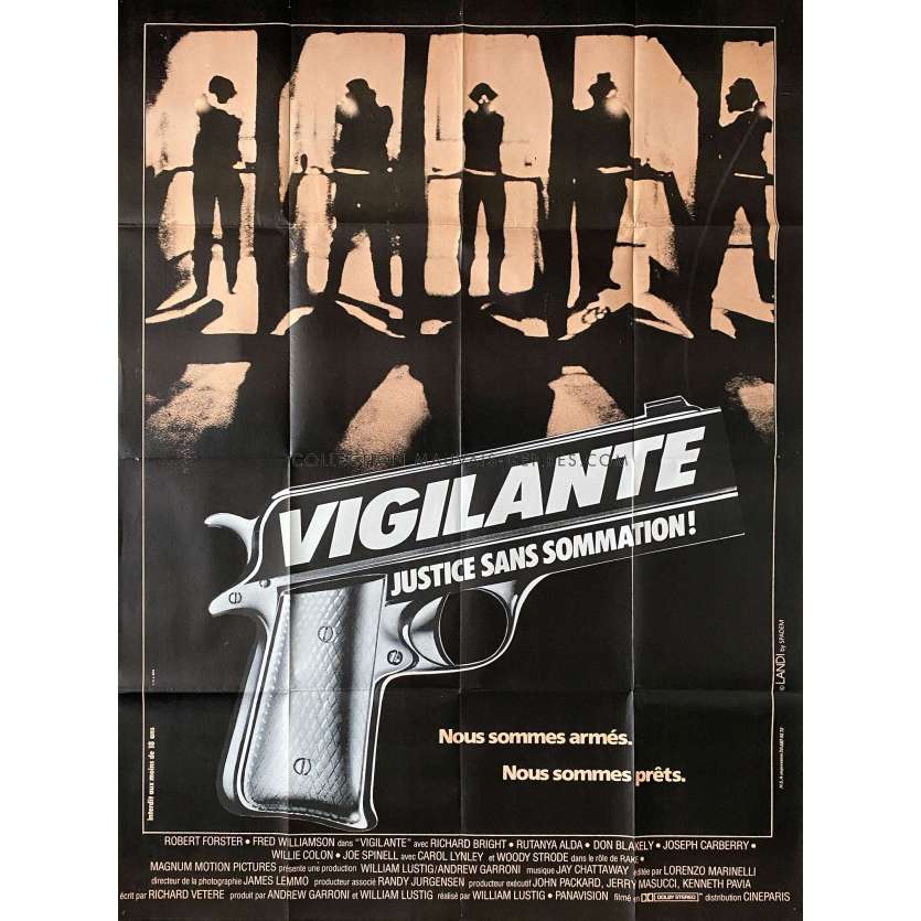 VIGILANTE Affiche de film- 120x160 cm. - 1983 - Robert Forster, William Lustig