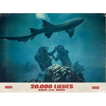 20,000 LEAGUES UNDER THE SEA French Lobby Card N02 - 10x12 in. - 1963 - Richard Fleisher, Kirk Douglas