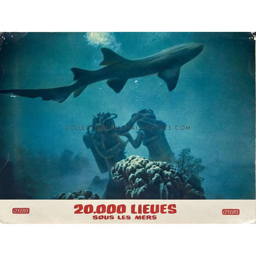 20,000 LEAGUES UNDER THE SEA French Lobby Card N02 - 10x12 in. - 1963 - Richard Fleisher, Kirk Douglas