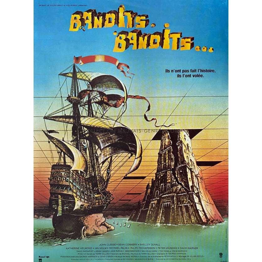 TIME BANDITS French Movie Poster- 15x21 in. - 1981 - Terry Gilliam, Sean Connery