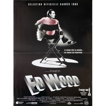 ED WOOD Affiche de film- 40x54 cm. - 1994 - Johnny Depp, Tim Burton