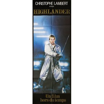 HIGHLANDER Affiche de film Style Lambert City - 60x160 cm. - 1985 - Christophe Lambert, Russel Mulcahy