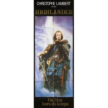 HIGHLANDER Affiche de film Style Lambert Kilt - 60x160 cm. - 1985 - Christophe Lambert, Russel Mulcahy