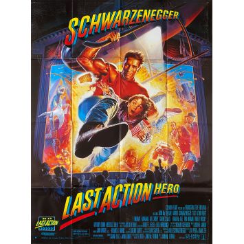 LAST ACTION HERO Affiche de film- 120x160 cm. - 1993 - Arnold Schwarzenegger, John McTiernan