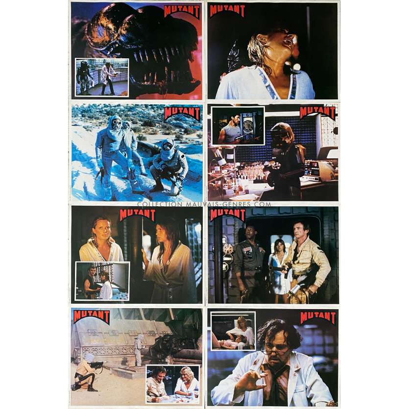 FORBIDDEN WORLD French Lobby Cards x8 - 10x12 in. - 1982 - Allan Holzman, Jesse Vint