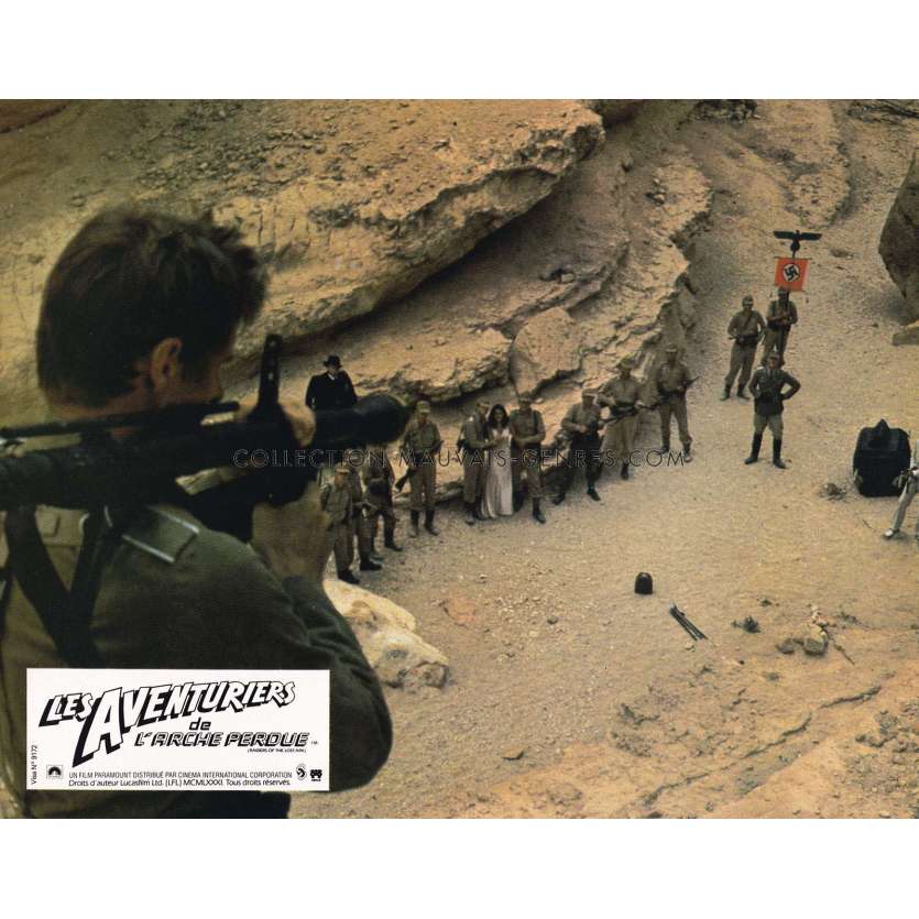 RAIDERS OF THE LOST ARK French Lobby Card N03 - 10x12 in. - 1981 - Steven Spielberg, Harrison Ford