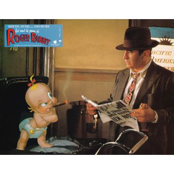 QUI VEUT LA PEAU DE ROGER RABBIT Photo de film N06 - 22x28 cm. - 1988 - Bob Hoskins, Robert Zemeckis