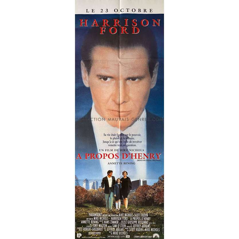 A PROPOS D'HENRY Affiche de film- 60x160 cm. - 1991 - Mike Nichols, Harrison Ford