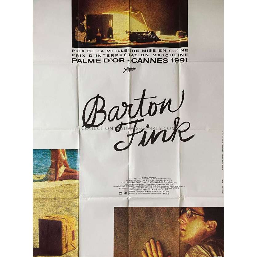 BARTON FINK Affiche de film- 120x160 cm. - 1991 - Joel Coen, John Turturro