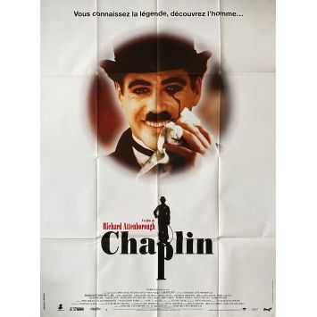 CHAPLIN Affiche de film- 120x160 cm. - 1992 - Richard Attenborough, Robert Downey Jr.