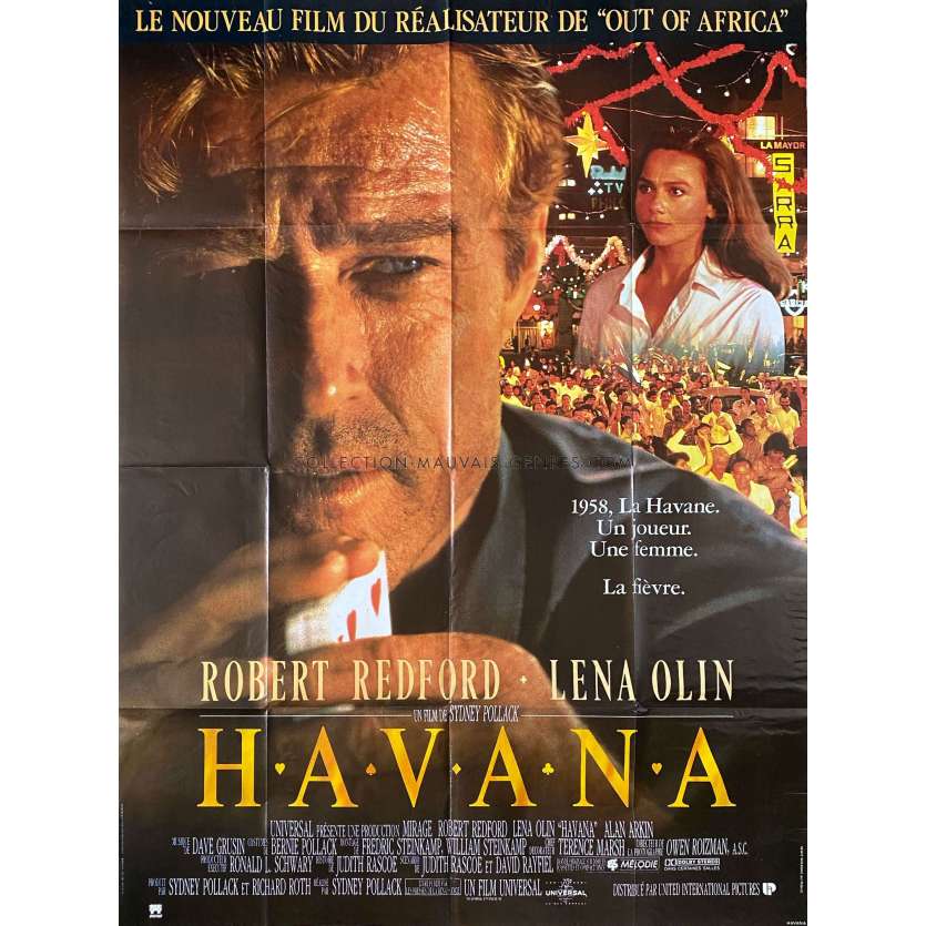 HAVANA Affiche de film- 120x160 cm. - 1990 - Sydney Pollack, Robert Redford