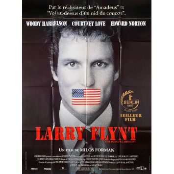 THE PEOPLE VS. LARRY FLINT French Movie Poster- 47x63 in. - 1996 - Milos Forman, Woody Harrelson