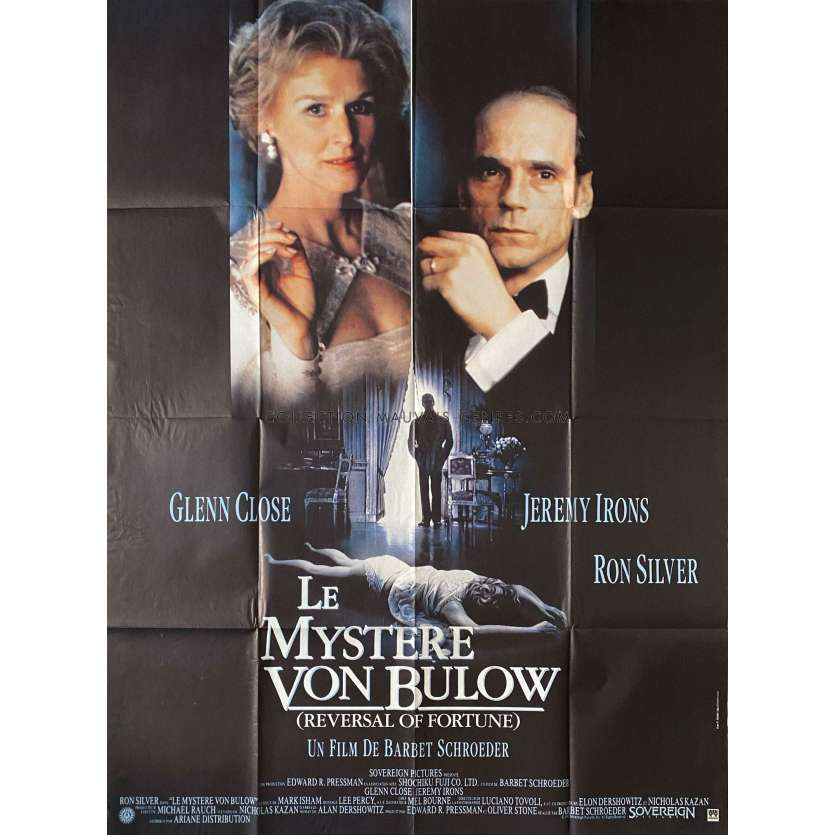 LE MYSTERE VON BULOW Affiche de film- 120x160 cm. - 1990 - Barbet Schroeder, Jeremy Irons