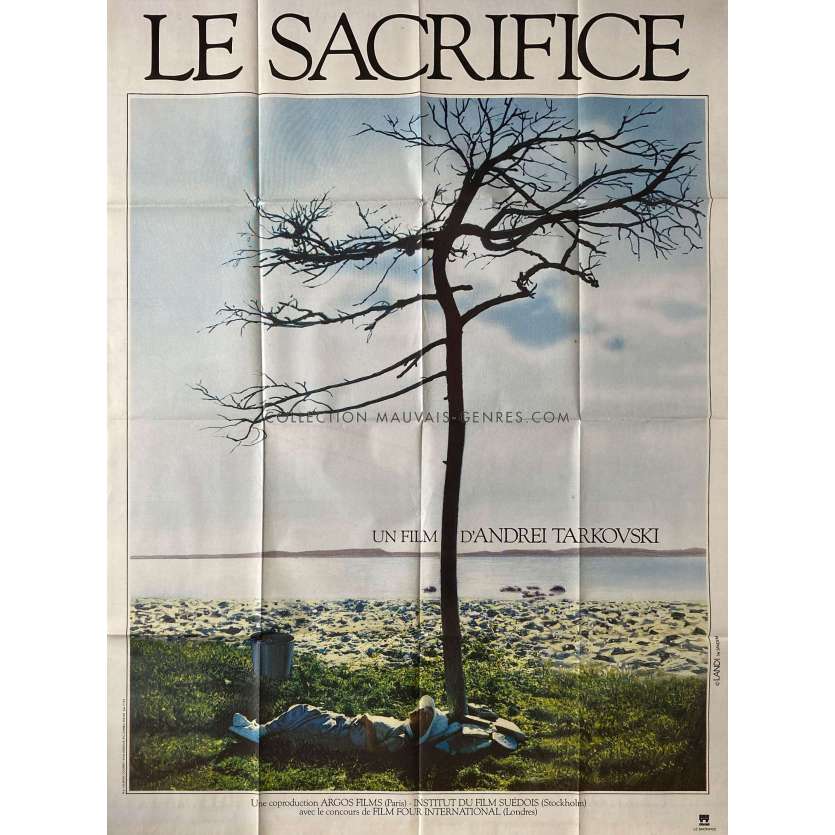 LE SACRIFICE Affiche de film- 120x160 cm. - 1986 - Andrei Tarkovsky, Erland Josephson