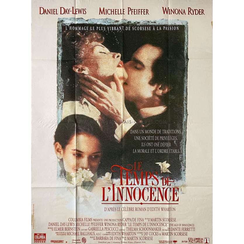 THE AGE OF INNOCENCE French Movie Poster- 47x63 in. - 1993 - Martin Scorsese, Daniel Day Lewis