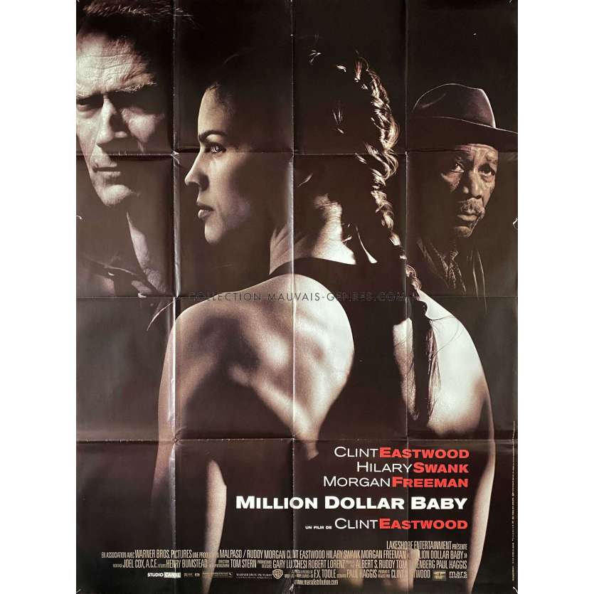 MILLION DOLLAR BABY Affiche de film- 120x160 cm. - 2004 - Clint Eastwood, Hilary Swank