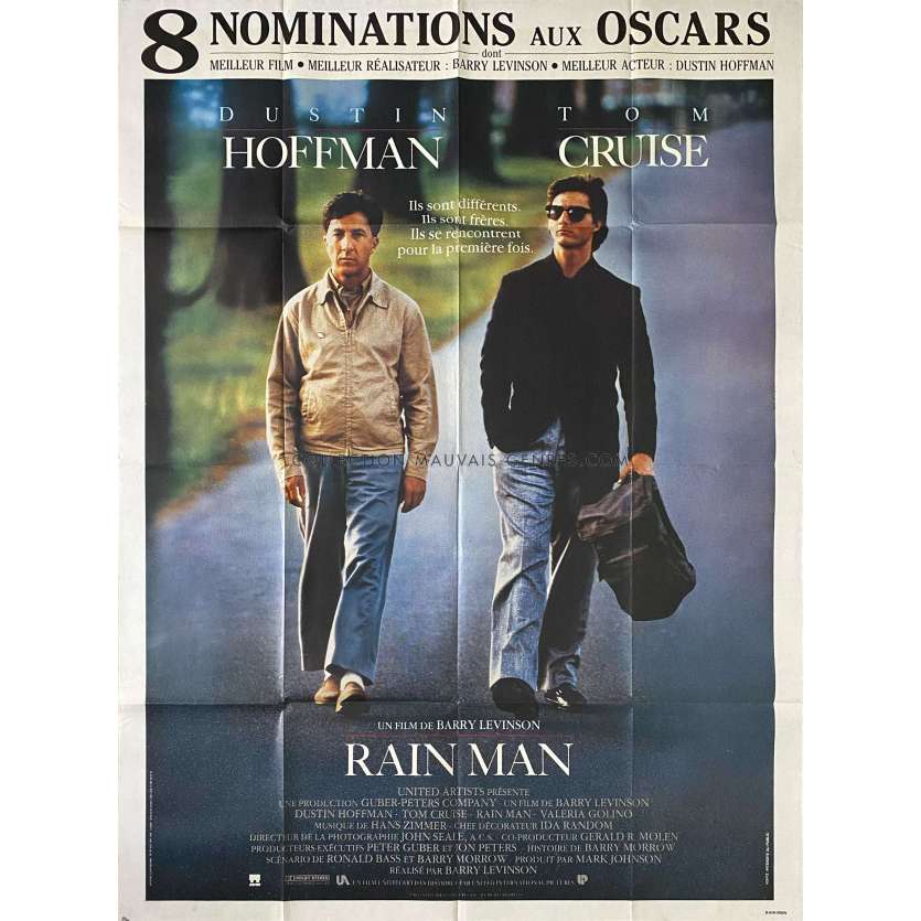 RAIN MAN Affiche de film- 120x160 cm. - 1988 - Barry Levinson, Dustin Hoffman