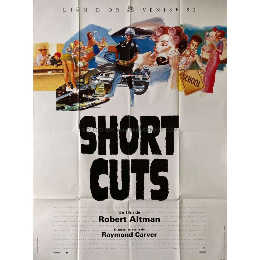 SHORT CUTS French Movie Poster- 47x63 in. - 1993 - Robert Altman, Tim Robbins