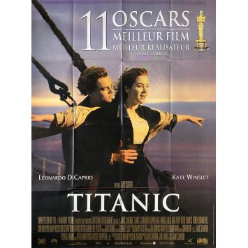 TITANIC Affiche de film Oscars style. - 120x160 cm. - 1997 - James Cameron, Leonardo DiCaprio