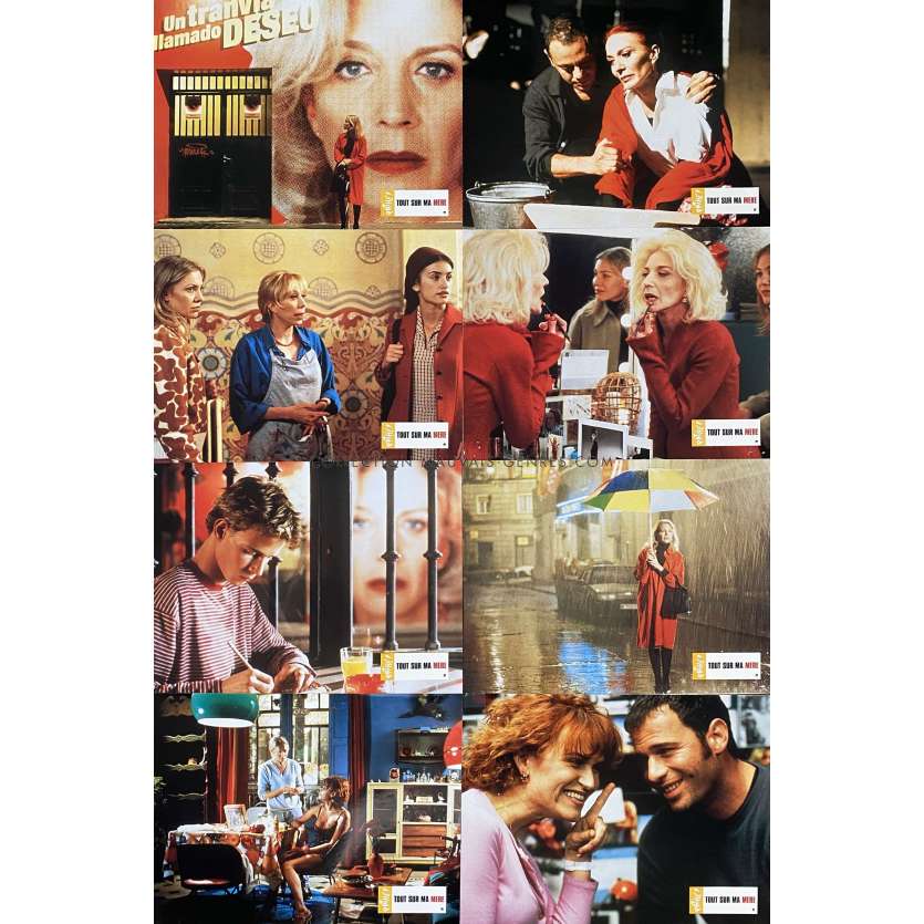 ALL ABOUT MY MOTHER French Lobby Cards x8 - 9x12 in. - 1999 - Pedro Almodovar, Cecilia Roth