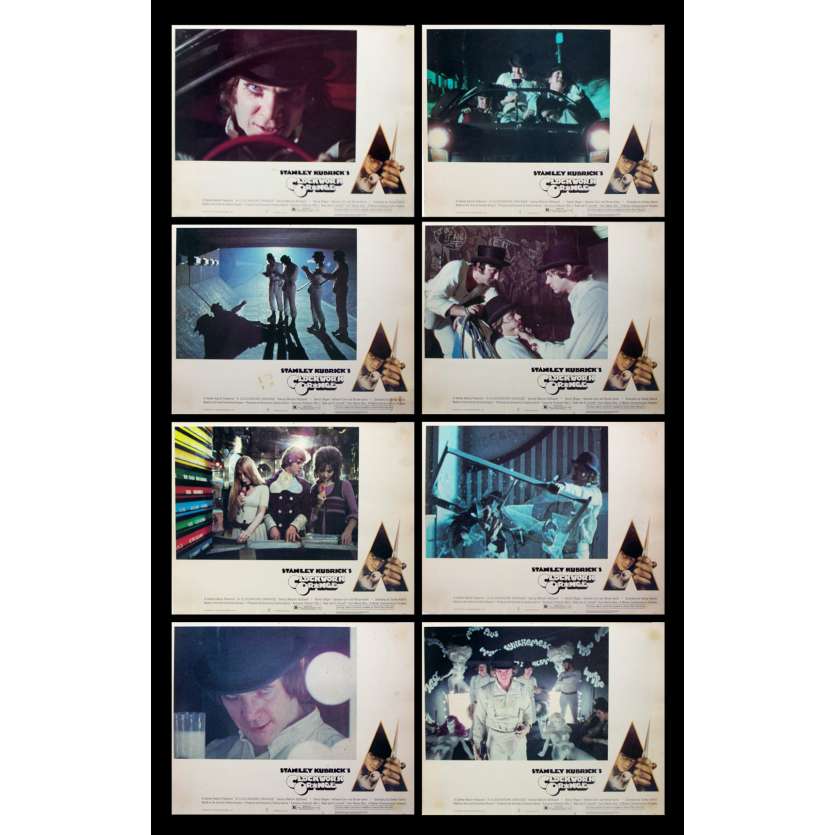 ORANGE MECANIQUE Photos exploitation US '72 R-Rated Stanley Kubrick Lobby Cards