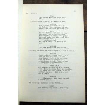 GODFATHER Production-Used Movie Script '71 F.F. Coppola, Marlon Brando, Al Pacino