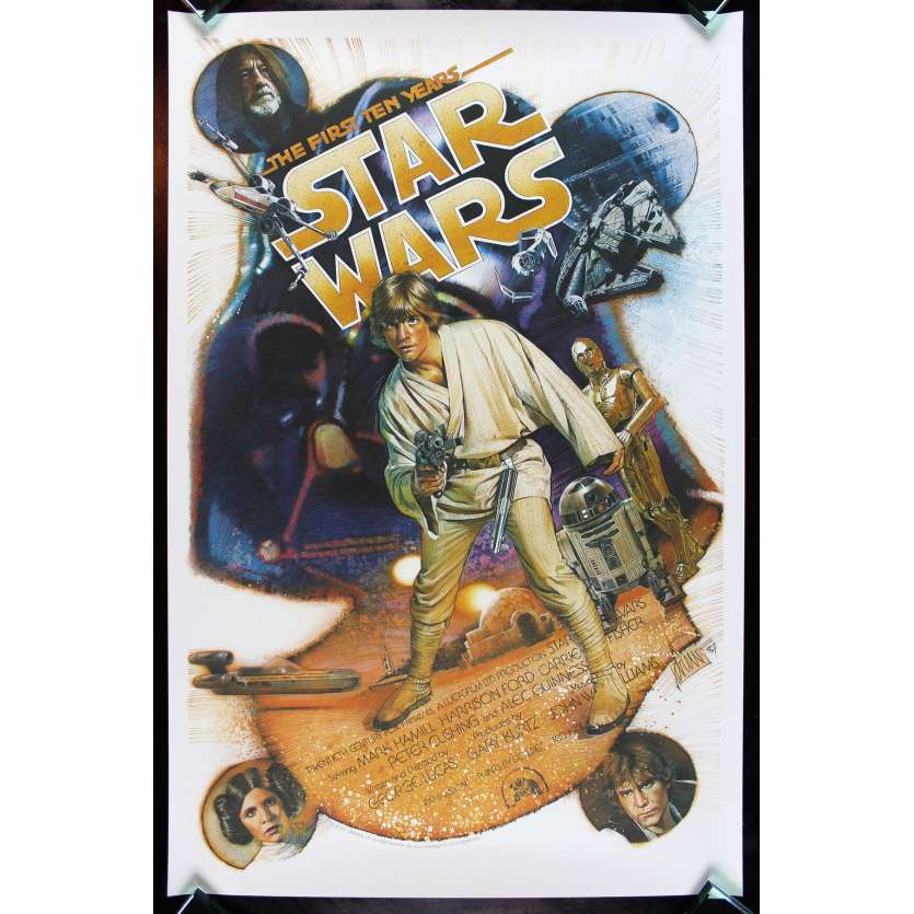 STAR WARS THE FIRST TEN YEARS Kilian Poster 1sh '87 limited edition