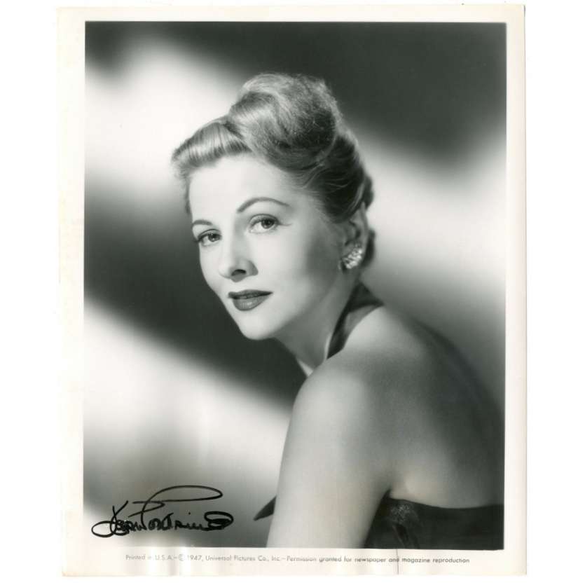 JOAN FONTAINE Photo signée  20x25 - 1947 - Rebecca, Hitchcock