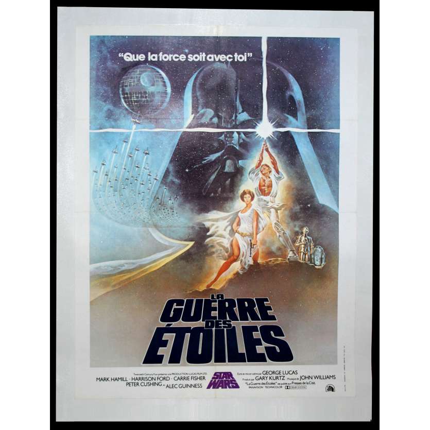 STAR WARS Affiche de film entoilée 60x80 FR '77 Linen Movie Poster
